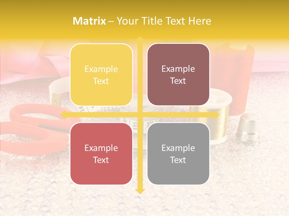 Needle Thread Scissors PowerPoint Template