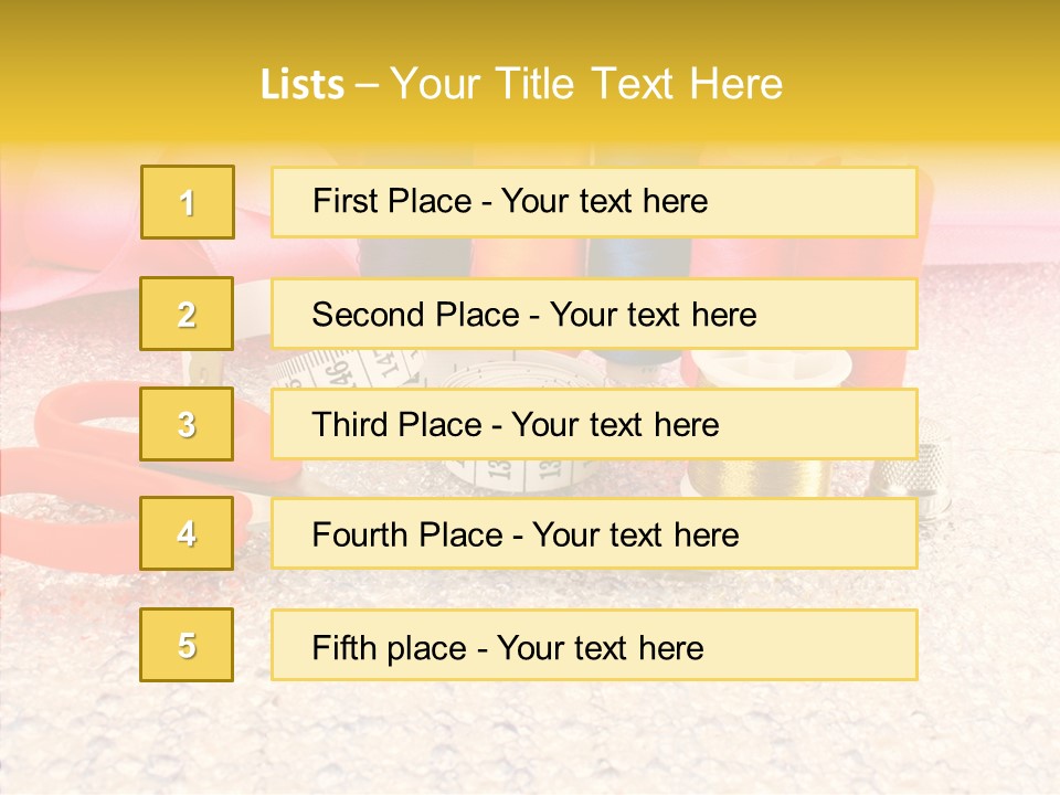 Needle Thread Scissors PowerPoint Template