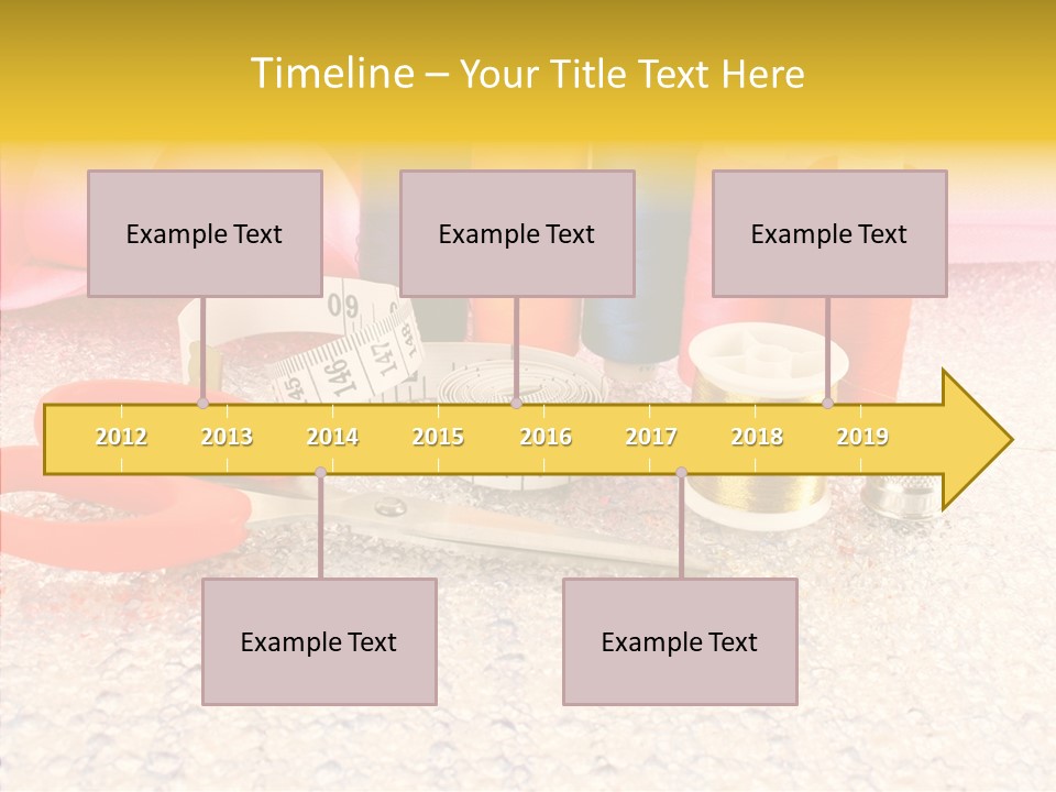 Needle Thread Scissors PowerPoint Template
