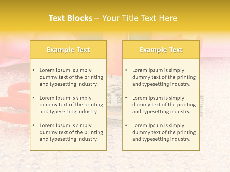 Needle Thread Scissors PowerPoint Template