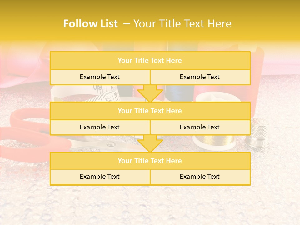 Needle Thread Scissors PowerPoint Template