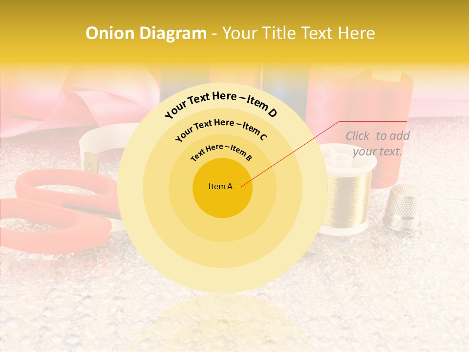 Needle Thread Scissors PowerPoint Template