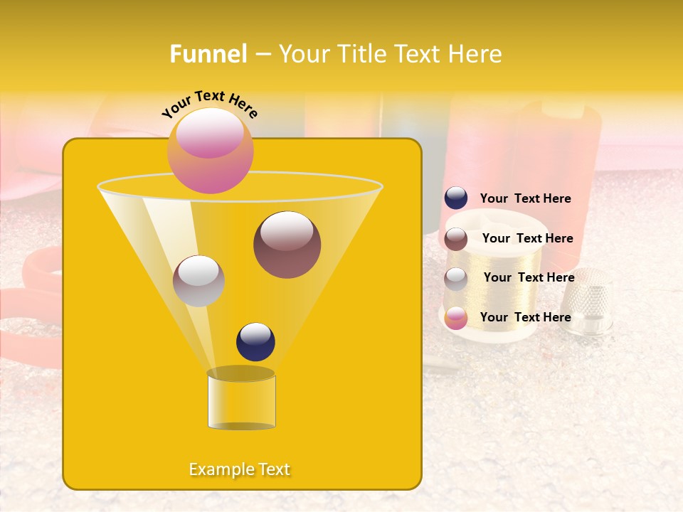 Needle Thread Scissors PowerPoint Template