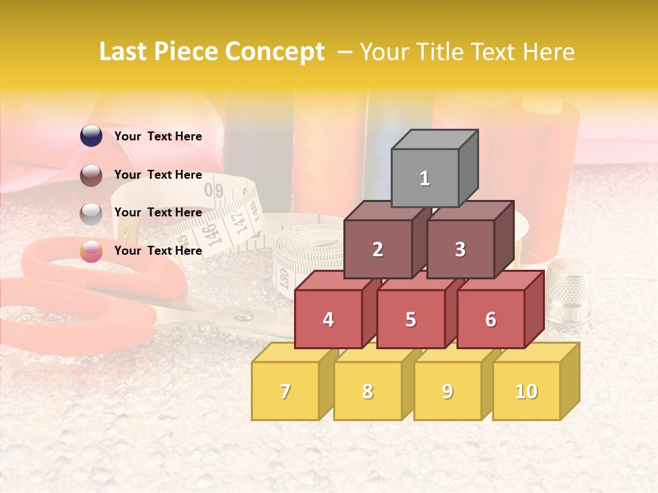 Needle Thread Scissors PowerPoint Template