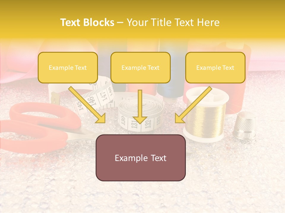 Needle Thread Scissors PowerPoint Template