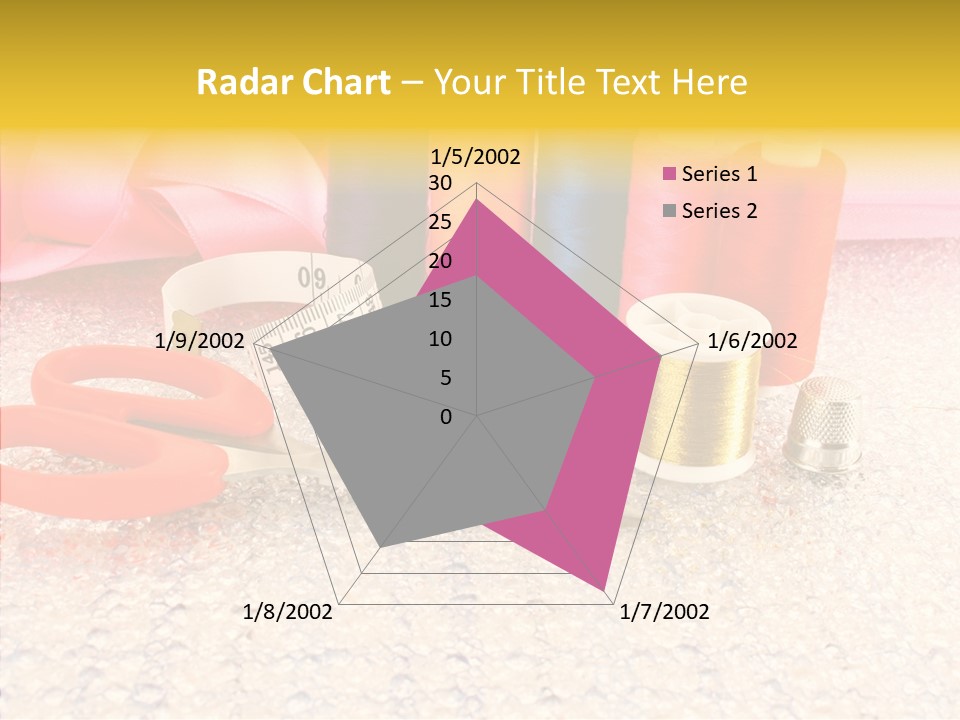 Needle Thread Scissors PowerPoint Template