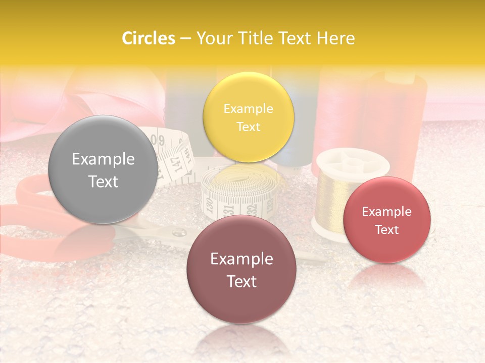 Needle Thread Scissors PowerPoint Template