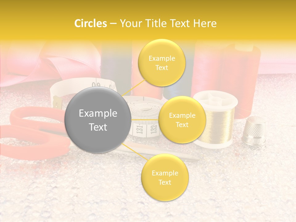Needle Thread Scissors PowerPoint Template