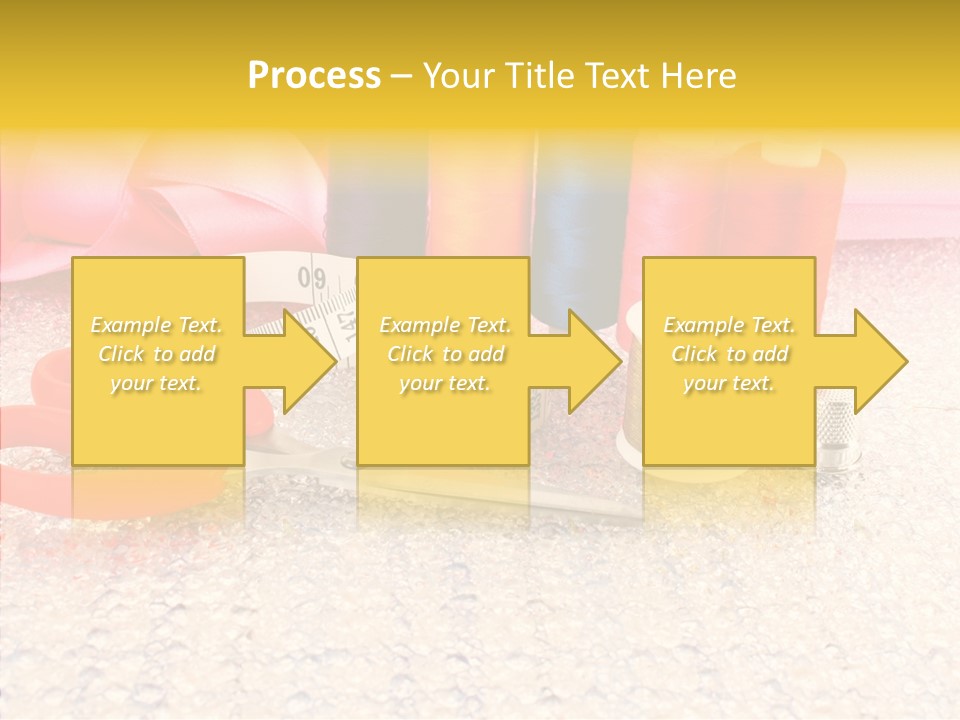 Needle Thread Scissors PowerPoint Template