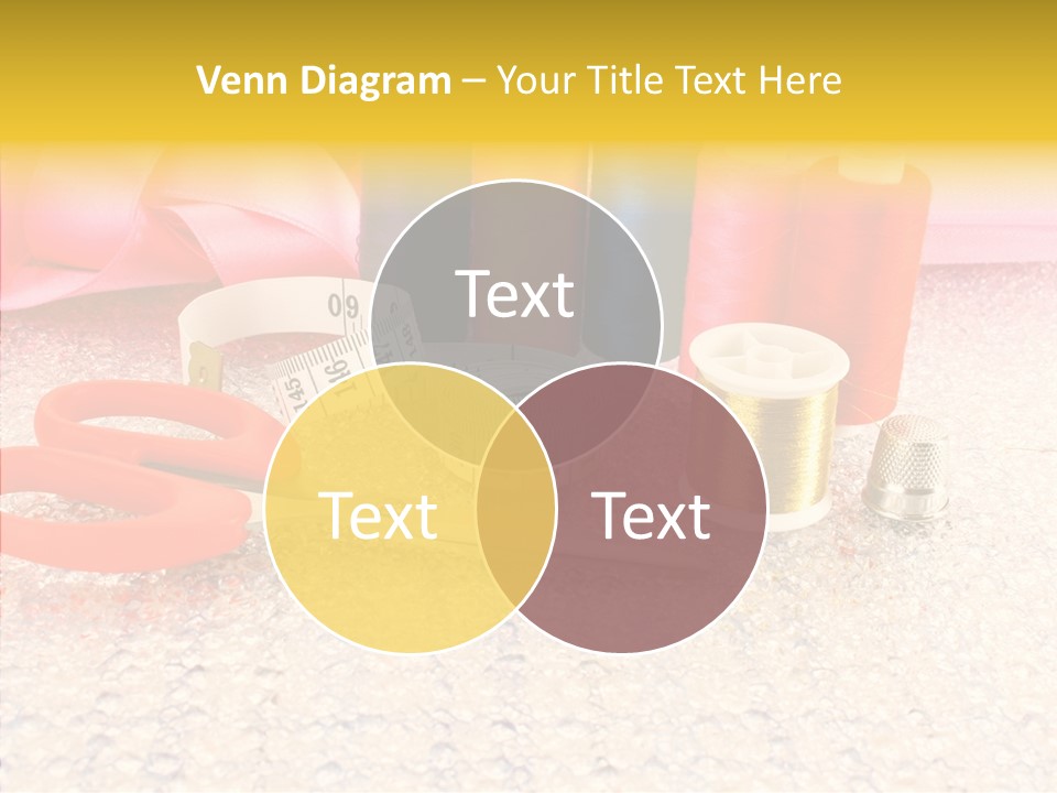 Needle Thread Scissors PowerPoint Template