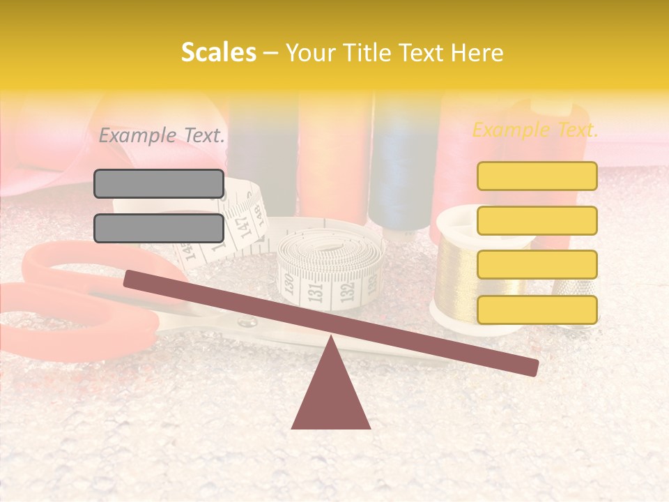 Needle Thread Scissors PowerPoint Template