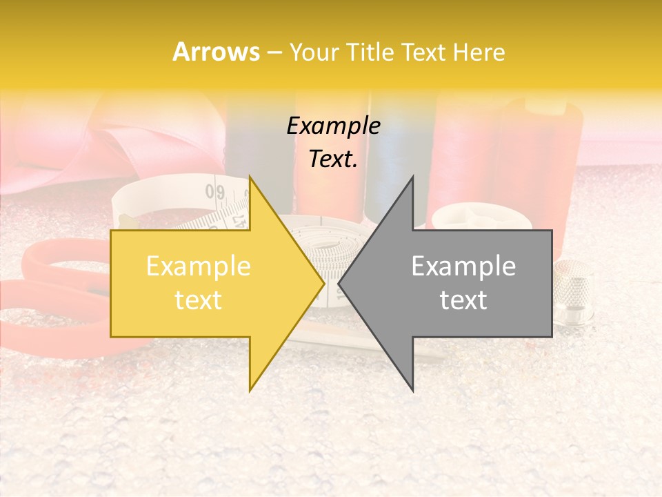 Needle Thread Scissors PowerPoint Template