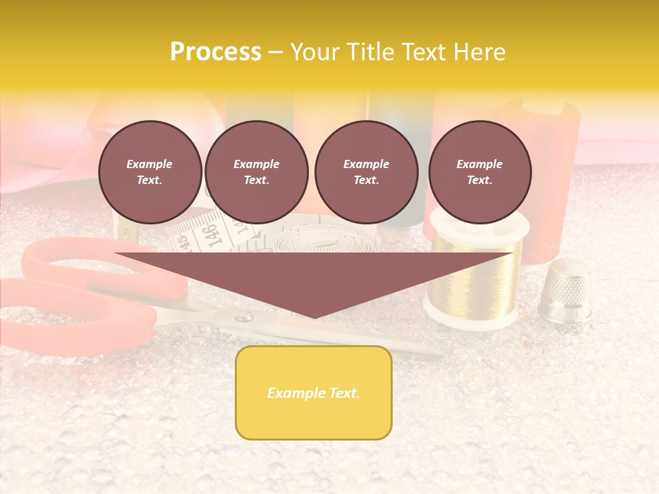 Needle Thread Scissors PowerPoint Template