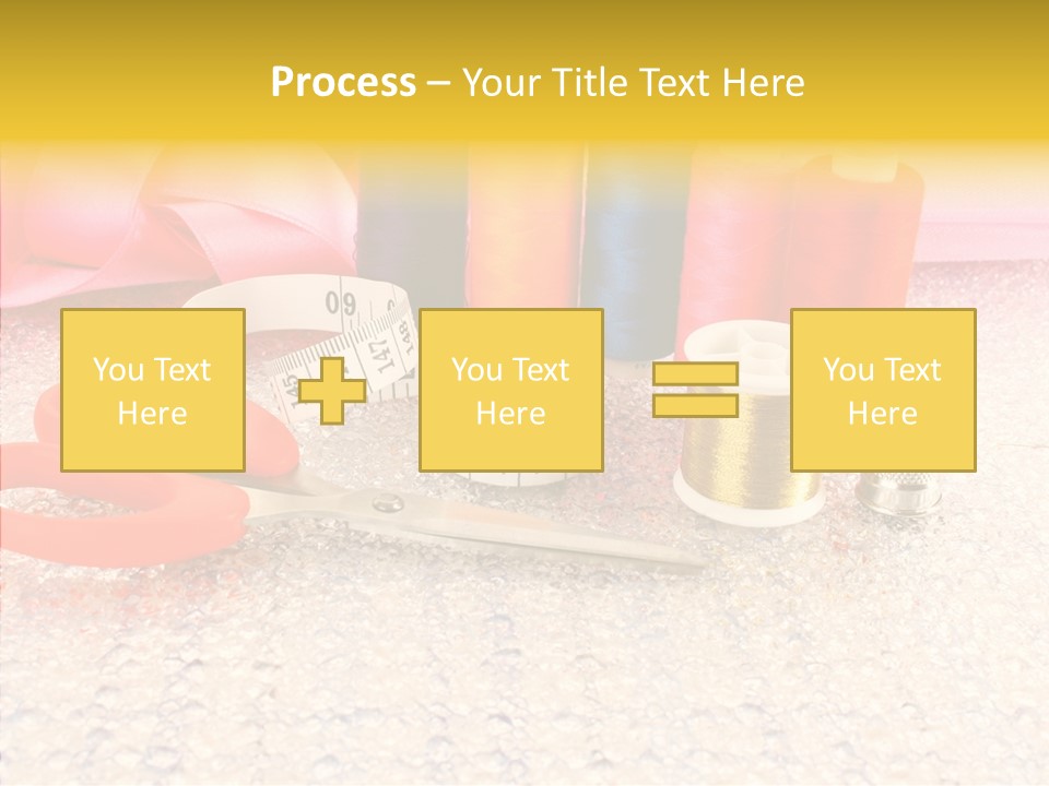 Needle Thread Scissors PowerPoint Template