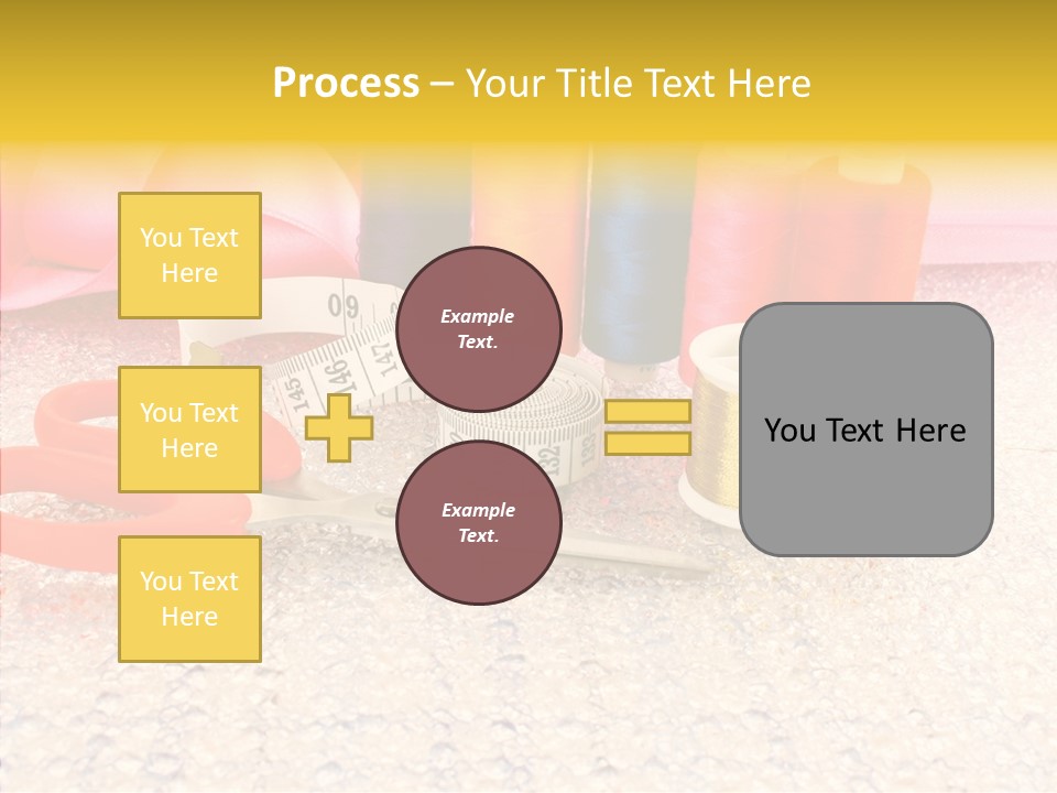 Needle Thread Scissors PowerPoint Template