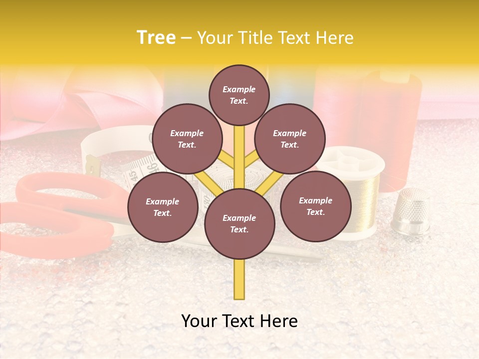 Needle Thread Scissors PowerPoint Template