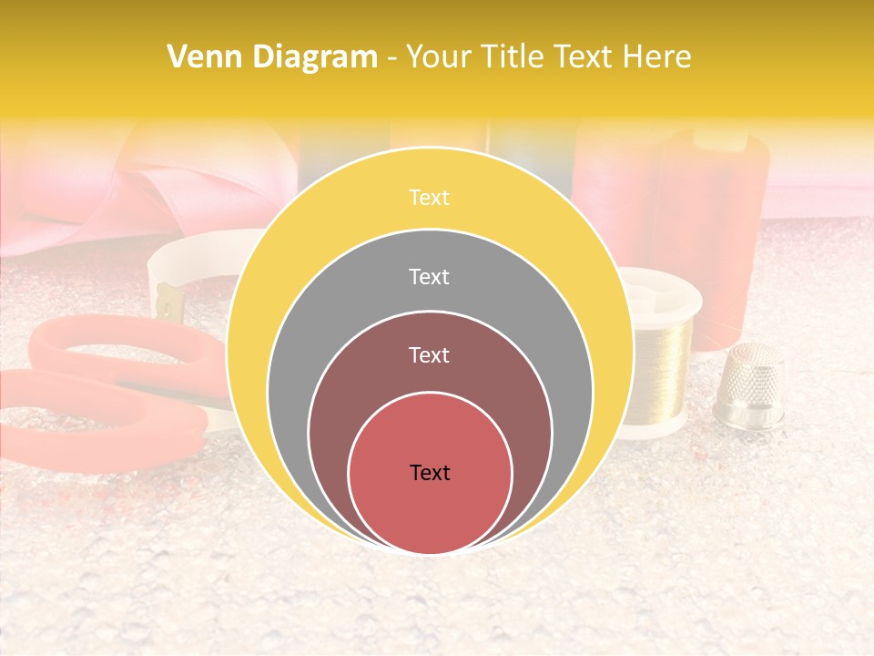 Needle Thread Scissors PowerPoint Template