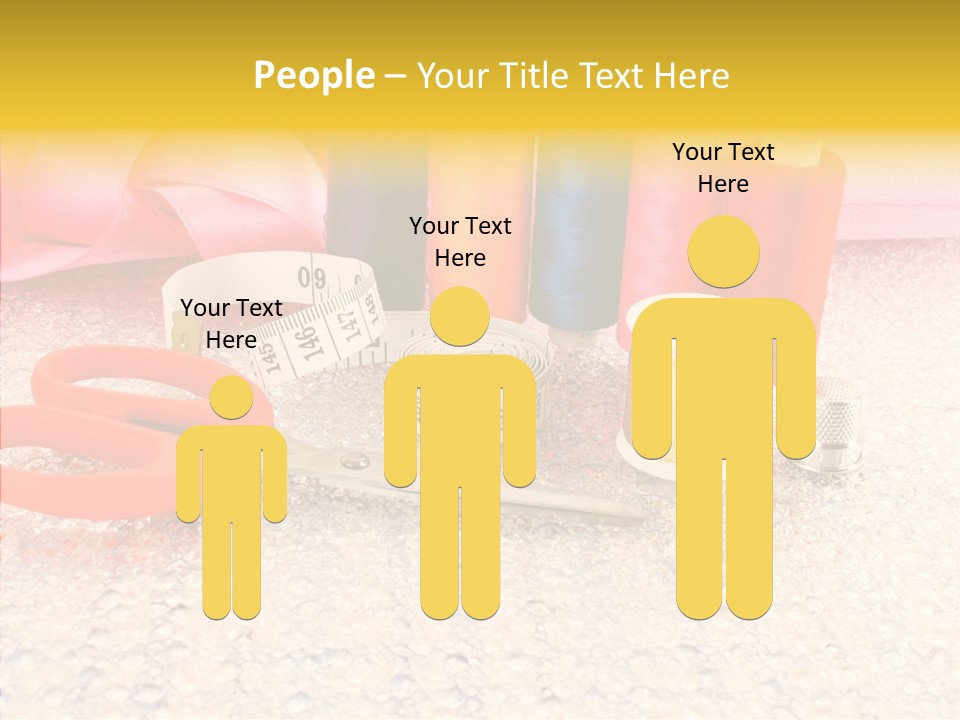 Needle Thread Scissors PowerPoint Template