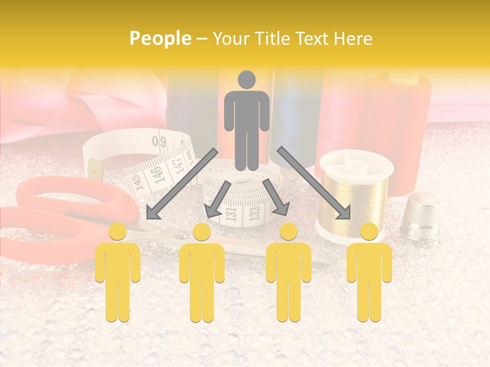 Needle Thread Scissors PowerPoint Template