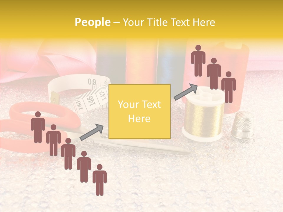 Needle Thread Scissors PowerPoint Template