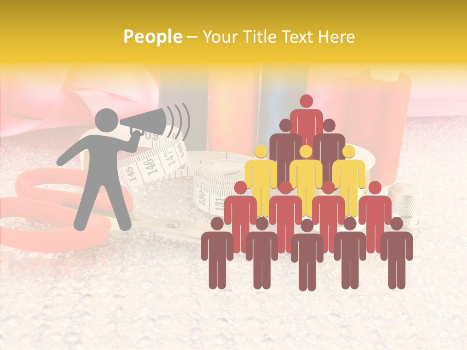 Needle Thread Scissors PowerPoint Template