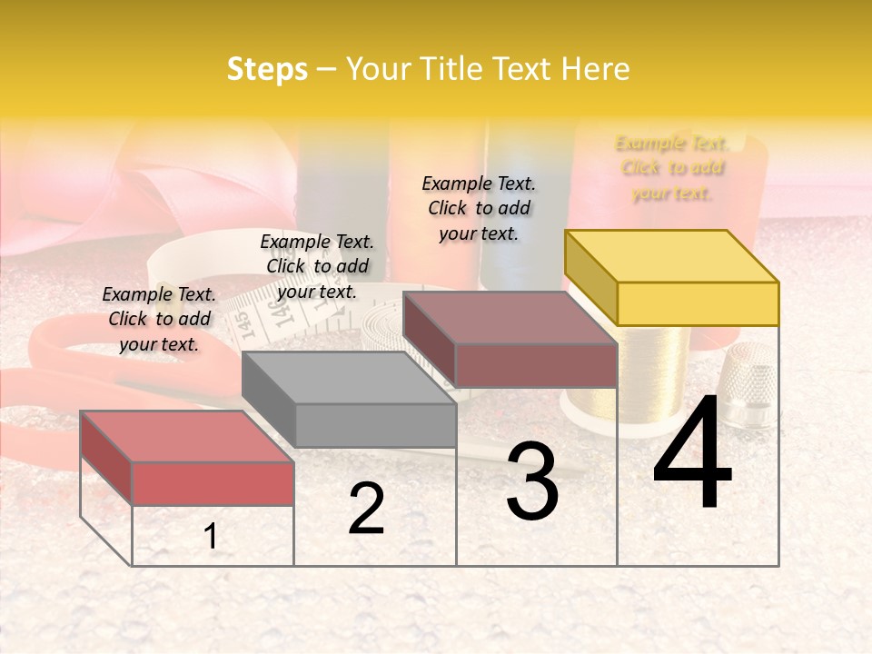 Needle Thread Scissors PowerPoint Template