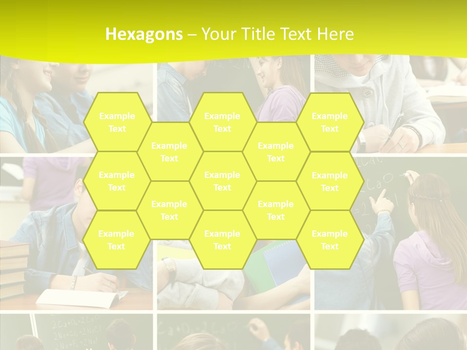 Teenagers In School PowerPoint Template