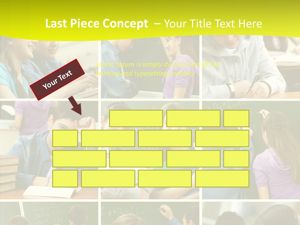 Teenagers In School PowerPoint Template