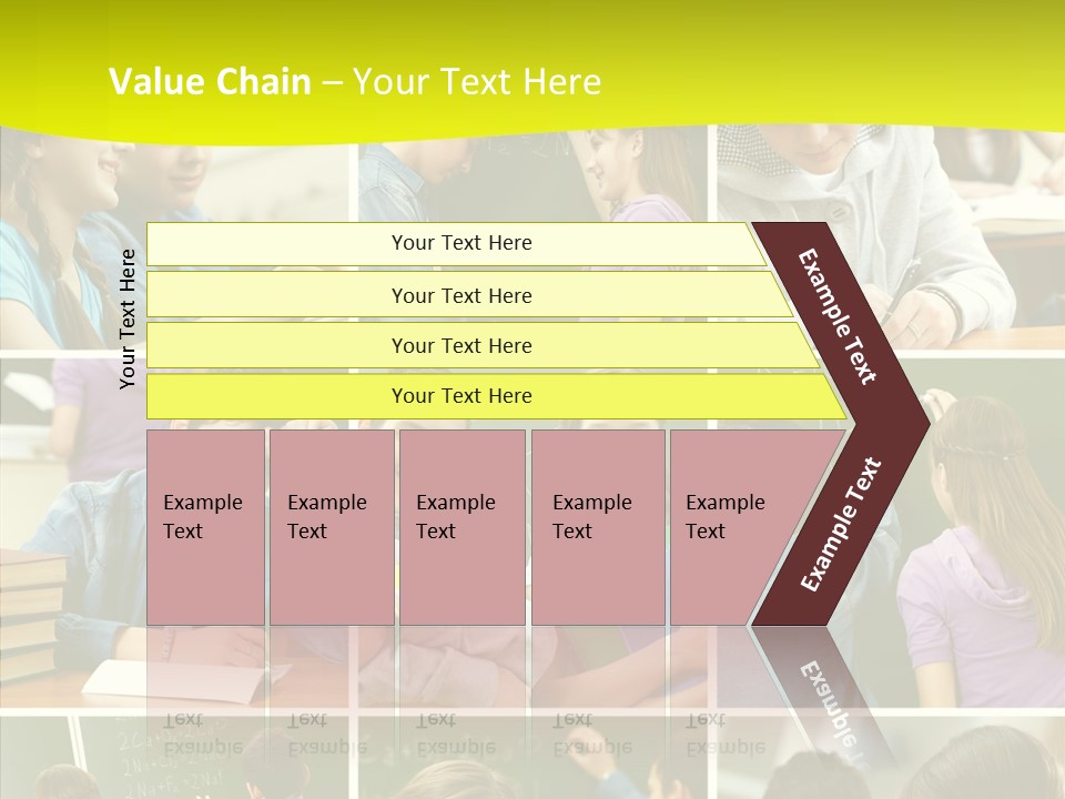 Teenagers In School PowerPoint Template