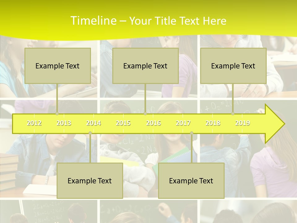 Teenagers In School PowerPoint Template