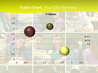 Teenagers In School PowerPoint Template