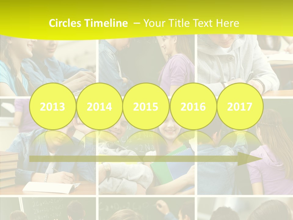 Teenagers In School PowerPoint Template