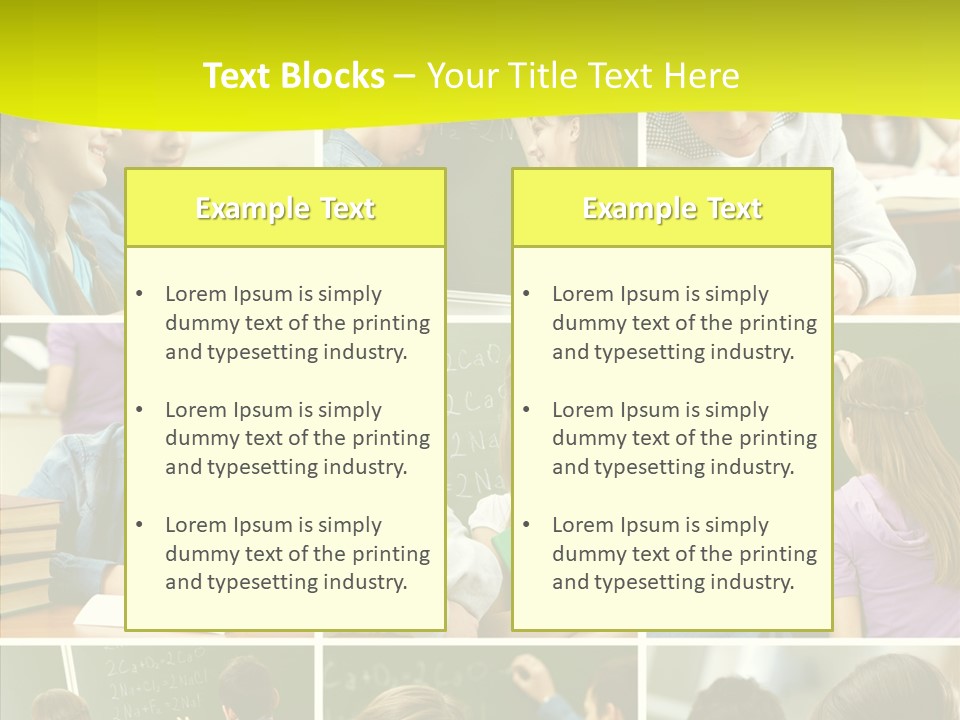 Teenagers In School PowerPoint Template