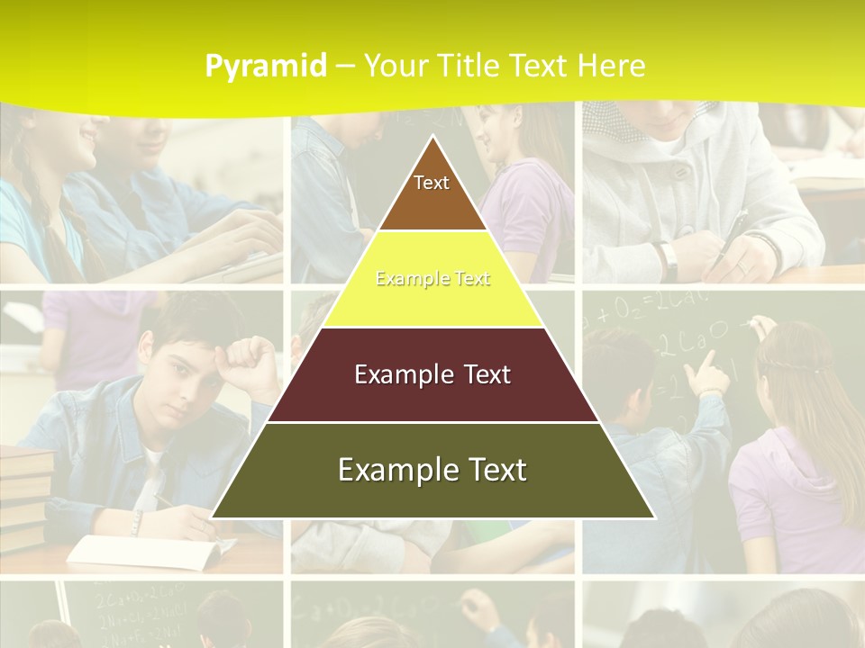 Teenagers In School PowerPoint Template