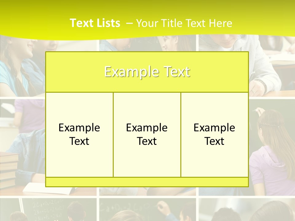 Teenagers In School PowerPoint Template