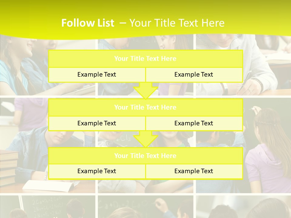 Teenagers In School PowerPoint Template