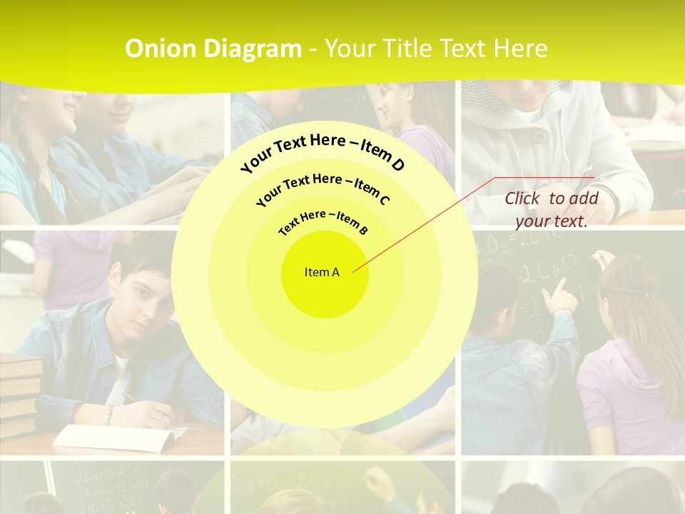 Teenagers In School PowerPoint Template