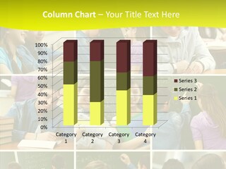 Teenagers In School PowerPoint Template