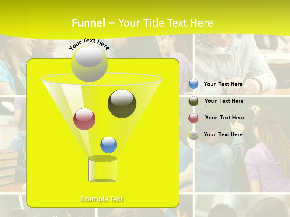 Teenagers In School PowerPoint Template