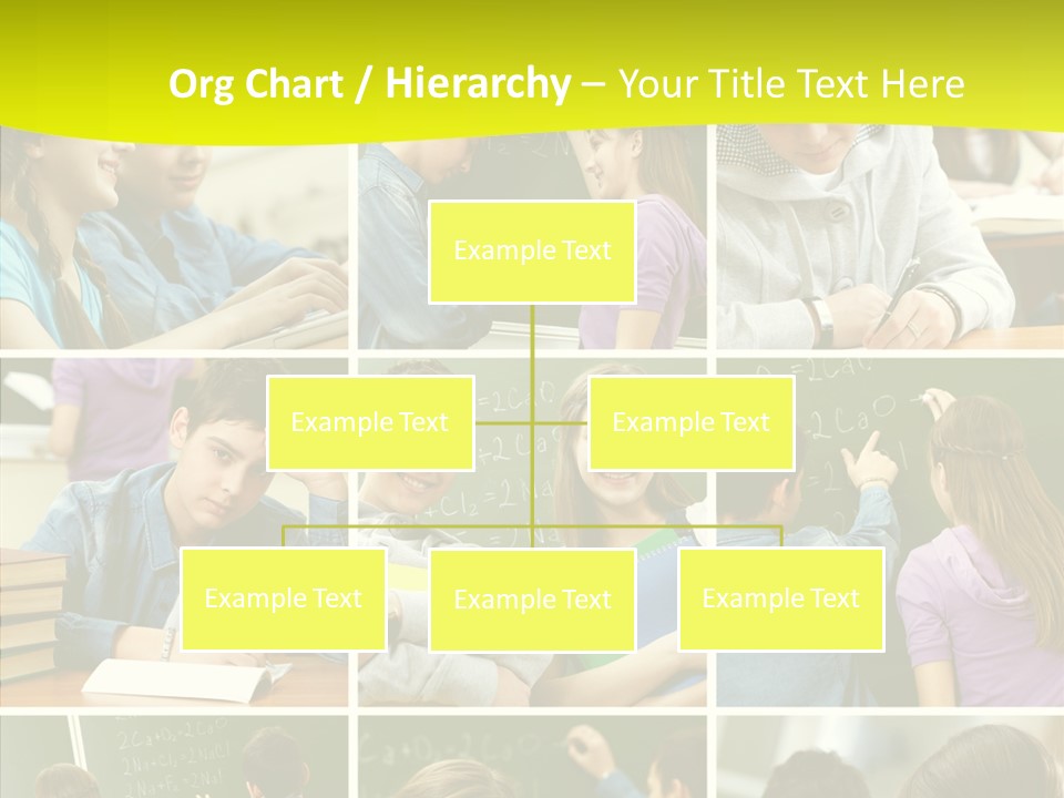 Teenagers In School PowerPoint Template