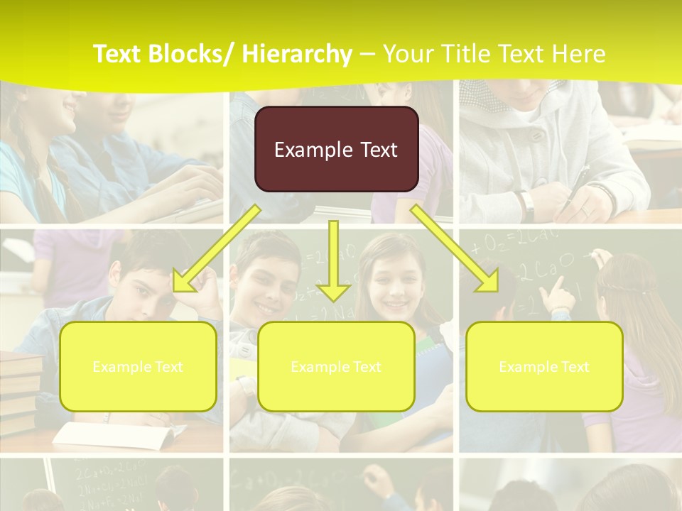 Teenagers In School PowerPoint Template