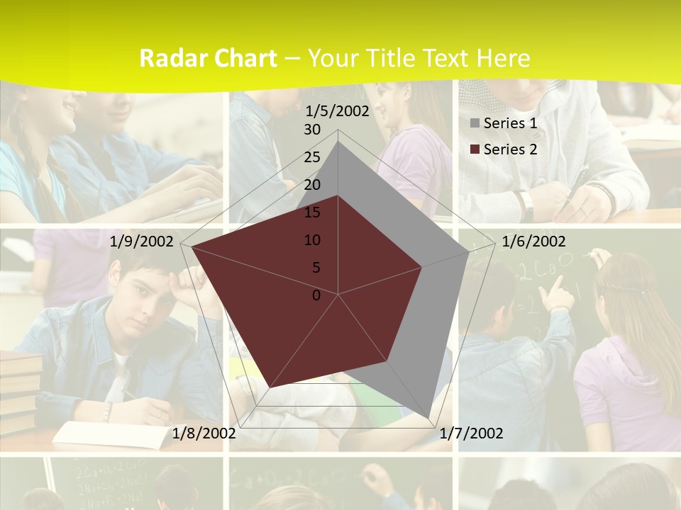 Teenagers In School PowerPoint Template