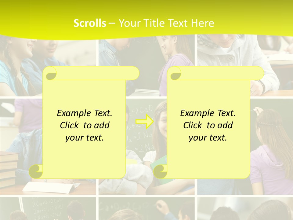 Teenagers In School PowerPoint Template