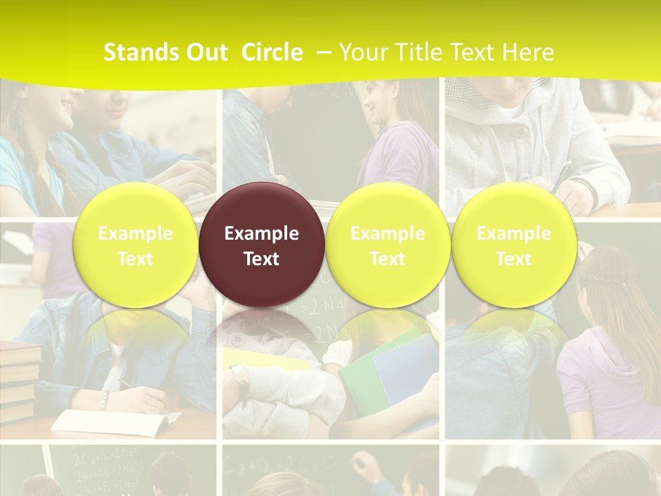 Teenagers In School PowerPoint Template