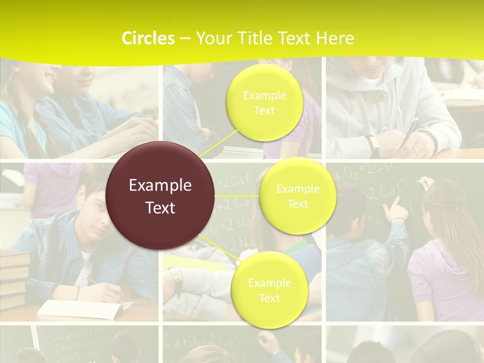 Teenagers In School PowerPoint Template