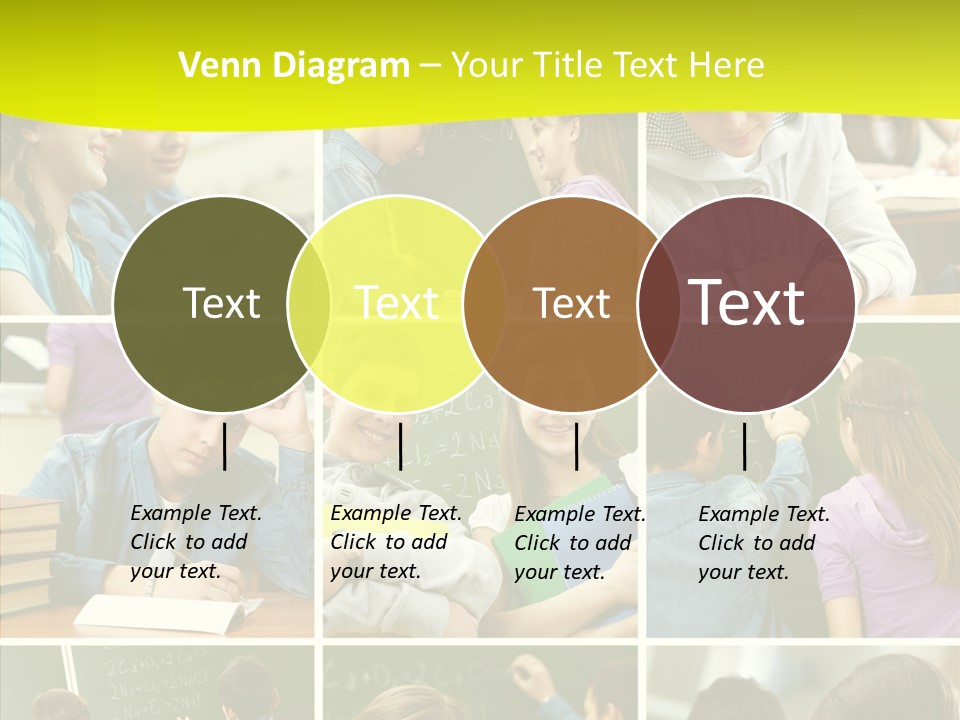 Teenagers In School PowerPoint Template