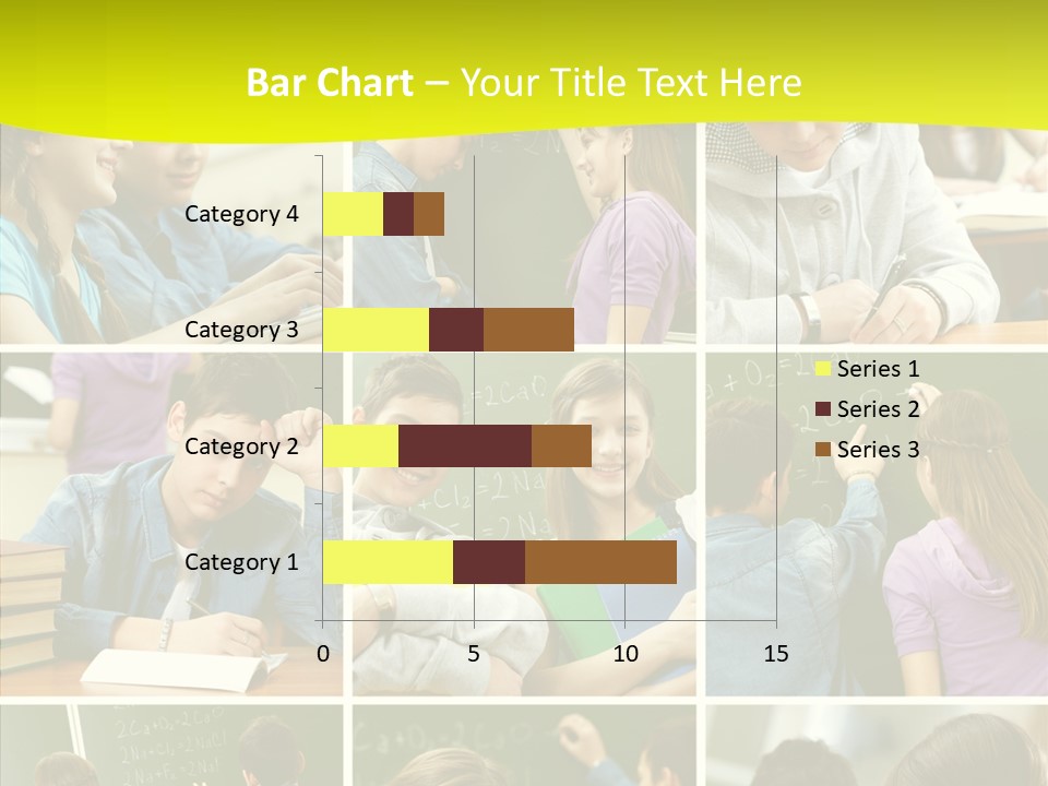 Teenagers In School PowerPoint Template
