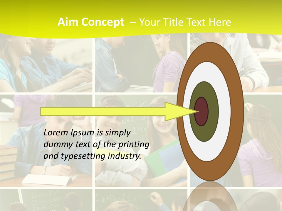 Teenagers In School PowerPoint Template