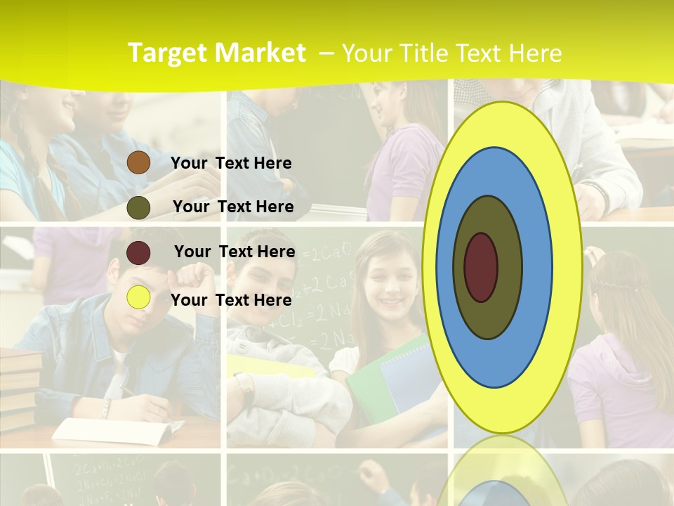 Teenagers In School PowerPoint Template