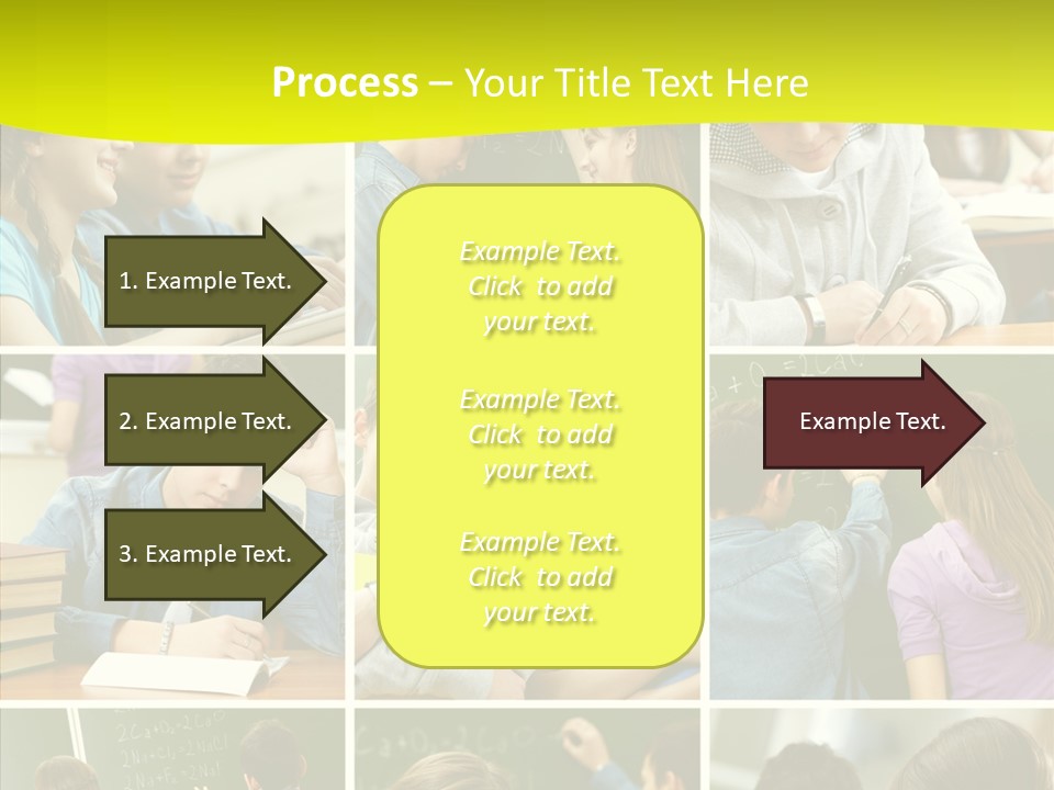 Teenagers In School PowerPoint Template